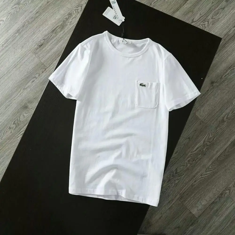 Lacostelegend mens T Shirt classic summer cotton fitness Short Sleeve Tees Casual Classical Style lacostw ropa deportiva hombre