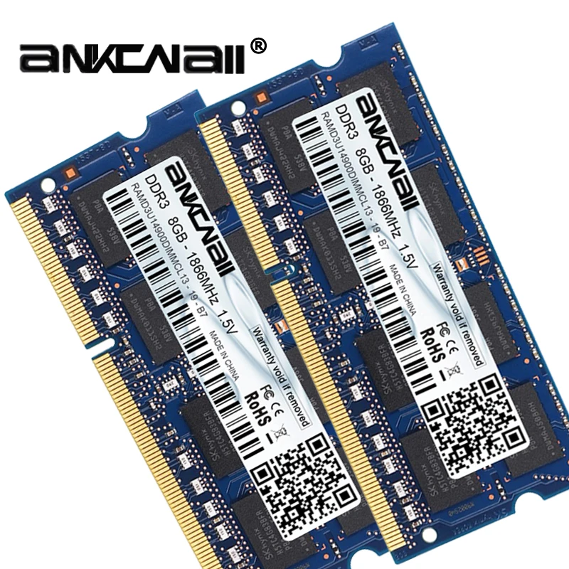 DDR3 4 ГБ/8 г ram 1866 МГц PC3 14900S ноутбук ПК DIMM память 204 контакты для системы Intel Высокая совместимость