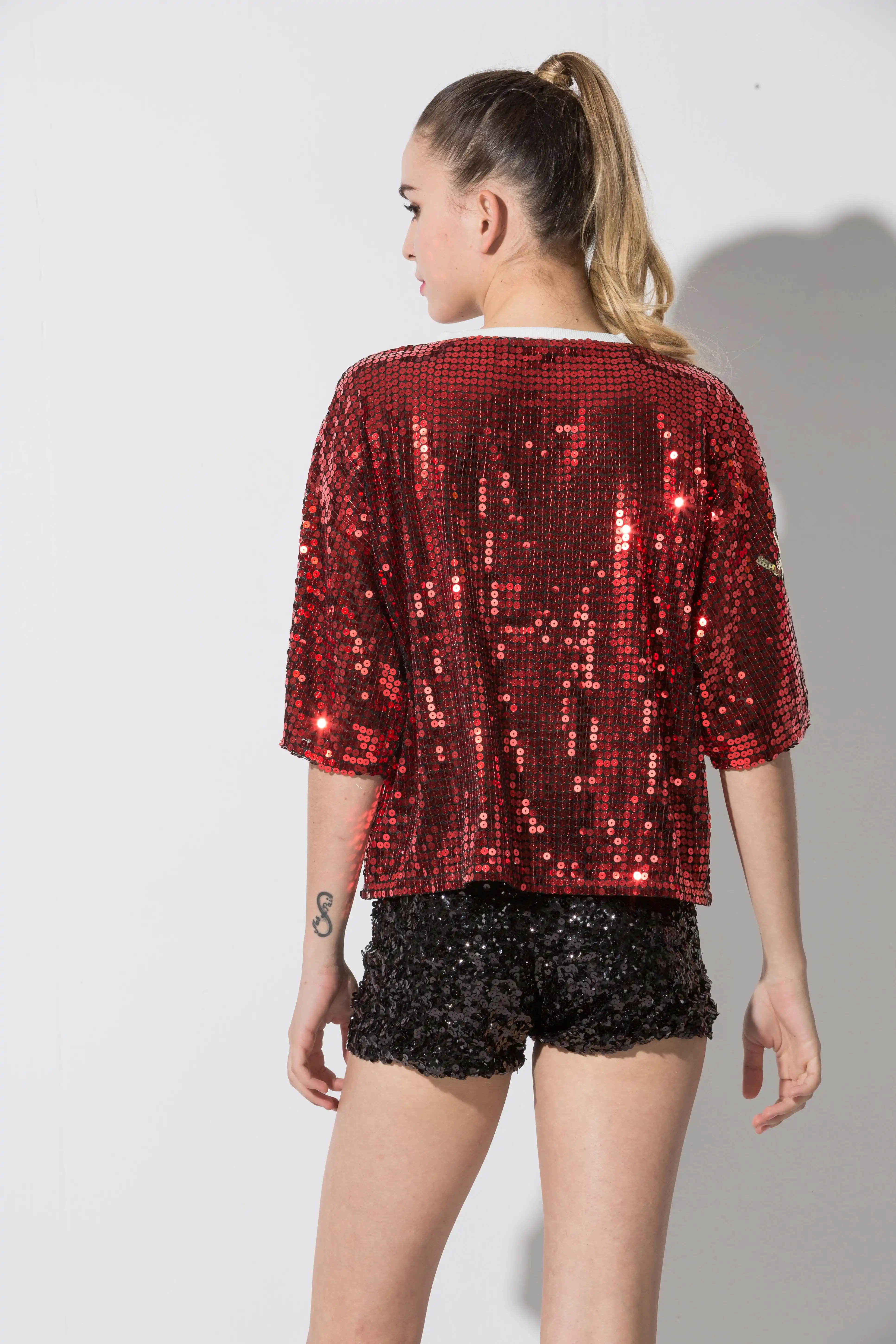 loose sequin top