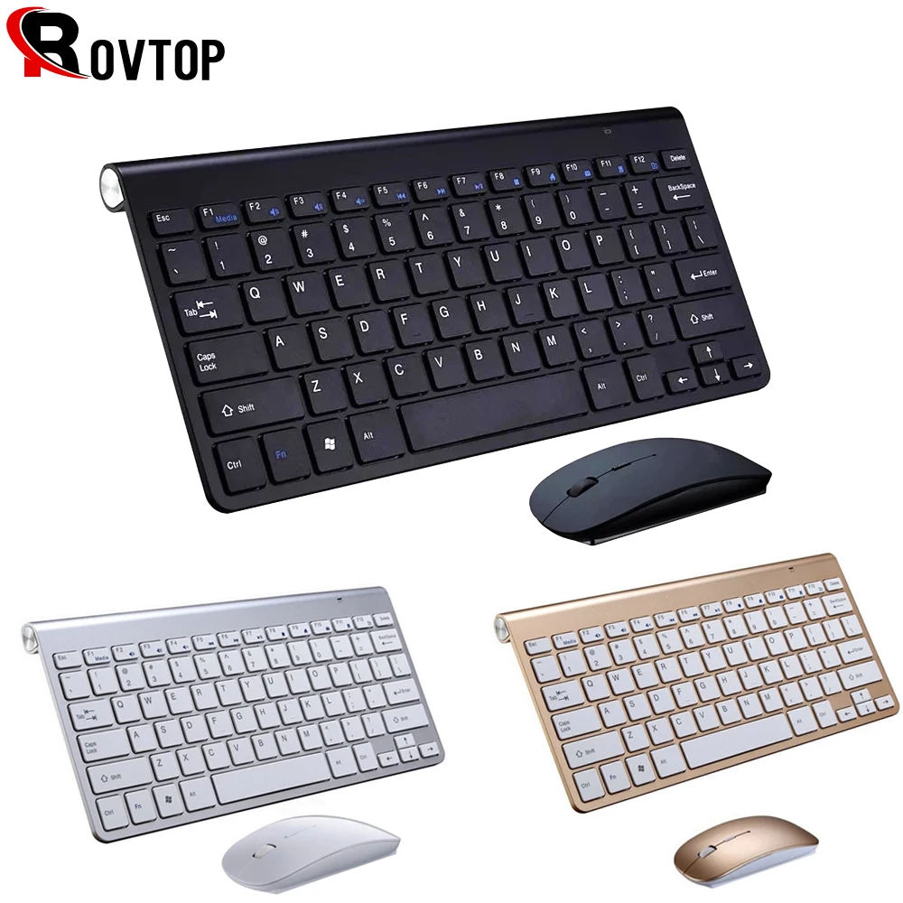

2.4G Keyboard Mouse Combo Set Multimedia Wireless Keyboard and Mouse For Notebook Laptop Mac Desktop PC TV Office Supplies