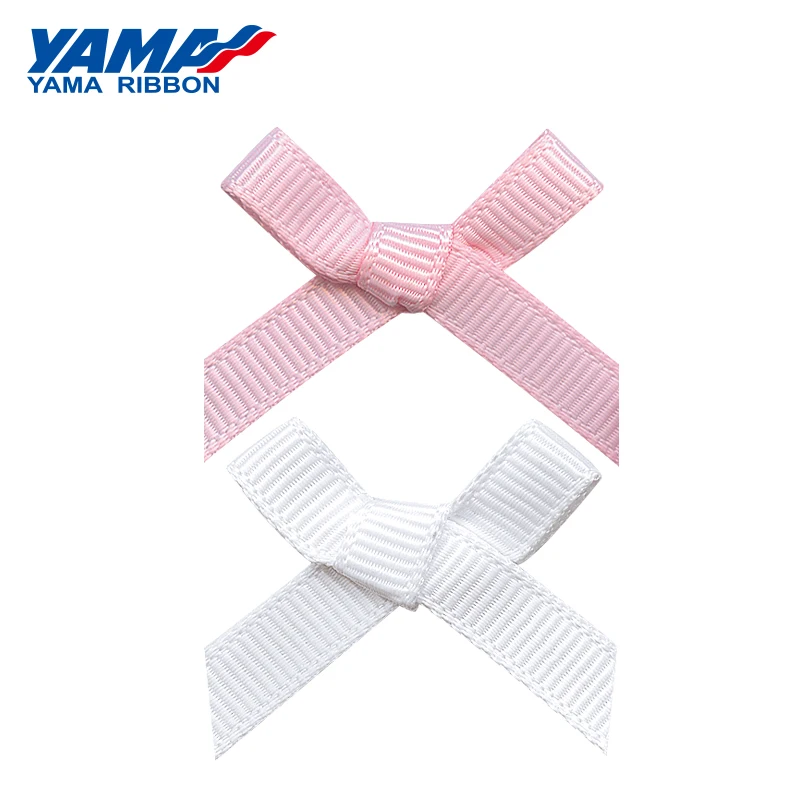 

YAMA Wide 32mm±3mm High 27mm±3mm Hand-Tied Bow 200pcs/bag Grosgrain Gold Silver Edge Petersham Plaid Ribbon Diy Gift Decoration