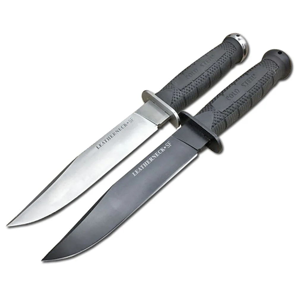 Mengoing Cold Steel Military Hunting Fixed Blade Knife 58HRC Hardness