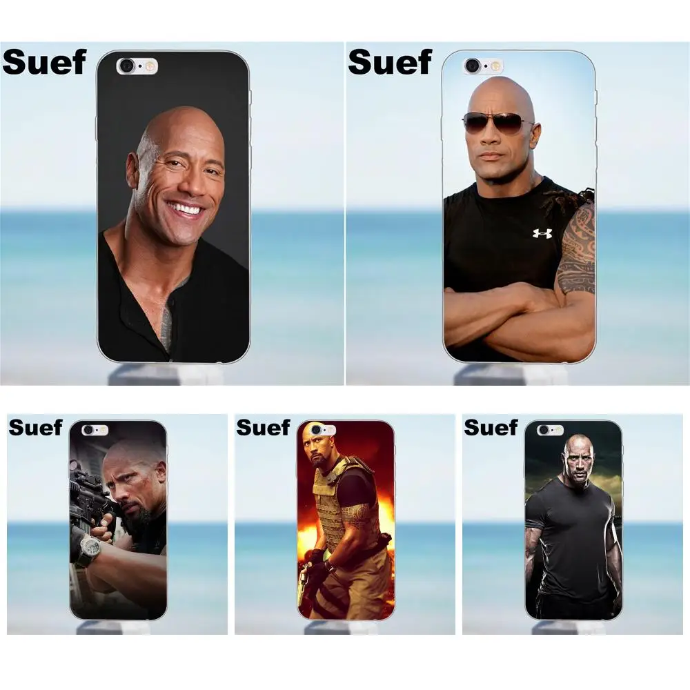

Dwayne Johnson Soft Fashion Cover Case For iPhone 4 4S 5 5S 5C SE 6 6S 7 8 Plus X Samsung Galaxy A3 A5 J1 J3 J5 J7 2016 2017