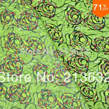 

POz14 textile polyester net is filled with pieces of sequins beads embroidery textile manufacturers selling clothing cloth yarn
