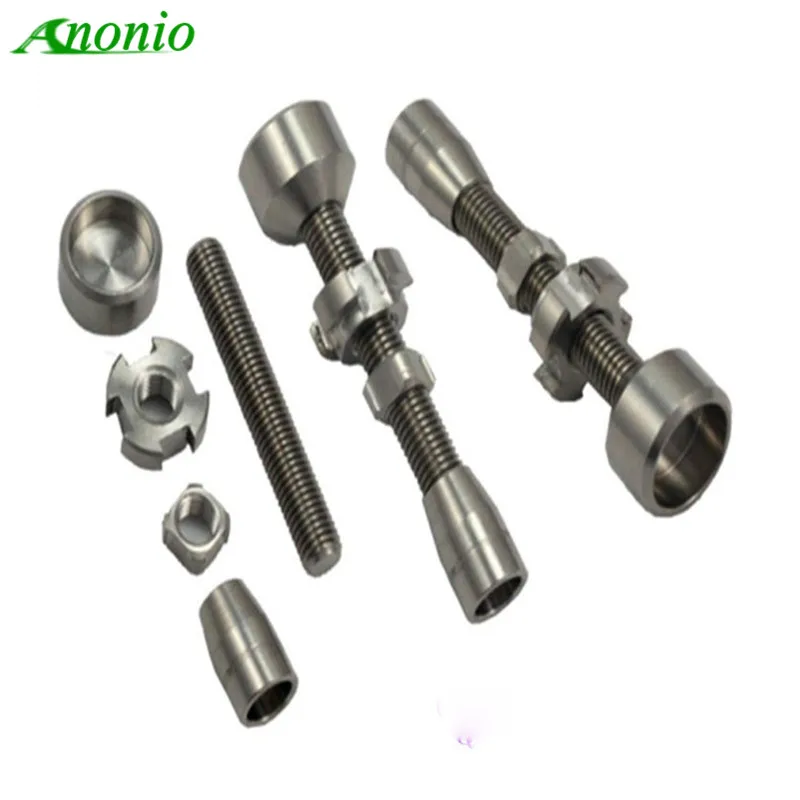 

100% Domeless Titanium Nail Grade 2 14&18mm Double Jointed Adjustable Titanium Nails GR2 Ti Nails Smoking Accessories