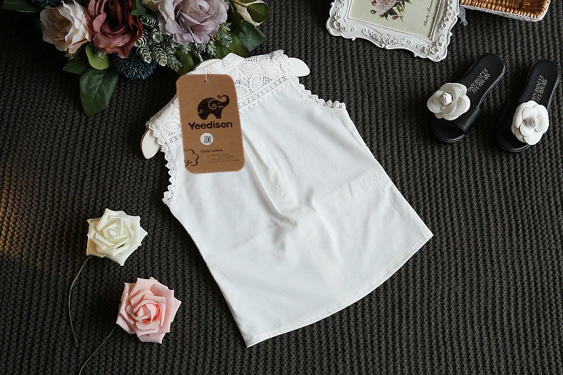 Fashion Children Clothing Sets Summer Girls Clothes 2018 New Kids Sleeveless Lace Shirt Skirt Suits 2Pcs Cotton Girl Outfits Set (15)