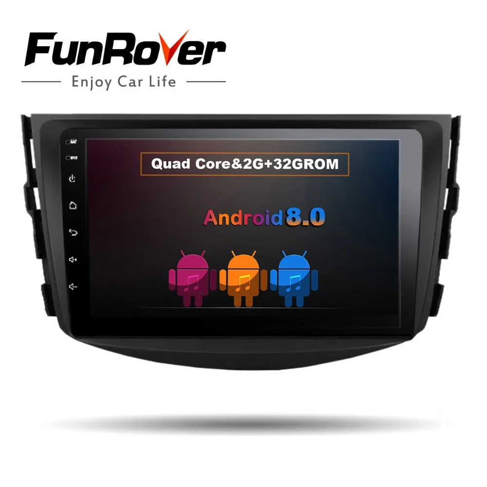 

Funrover IPS Android 8.0 2 din car dvd player for Toyota RAV4 Rav 4 2007 2008 2009 2010 2011 Radio tape recorder gps wifi rds