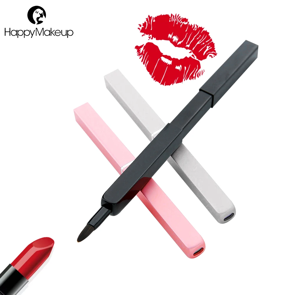 

Happy Makeup 1pcs Professional Makeup Retractable Lip Brushes Portable Make Up Cosmetic Brush for Lip Gross Cream Lipstick