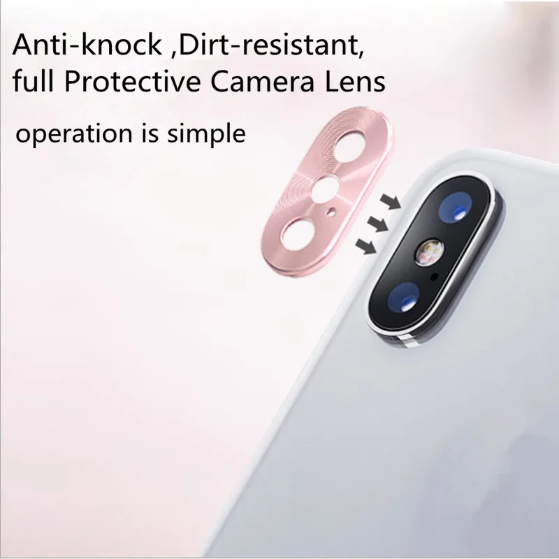 Для Apple iPhone Xs Max X XR Защита объектива камеры металлический объектив Задняя крышка