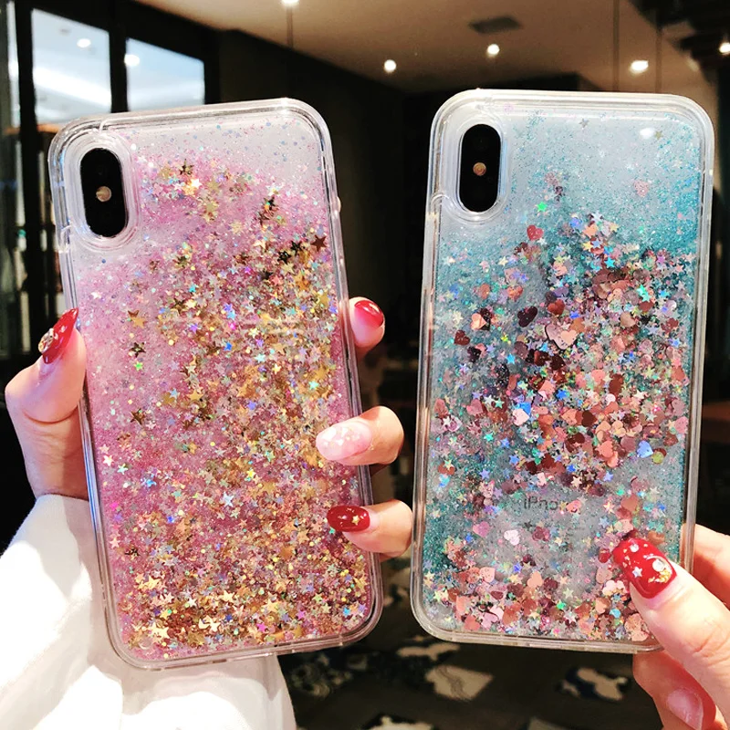 

Glitter Quicksand Case for Xiaomi Mi MAX 3 Note 3 Mix 2 2S Mi 8 Lite 9 8 SE Pocophone F1 Dynamic Liquid Case