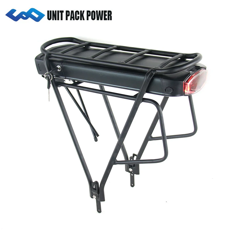 

Shipping from Germany 36V 13Ah Rear Rack Ebike Battery with Samsung Cell + Double Layer Luggage Rack for 500W 350W 250W Motor