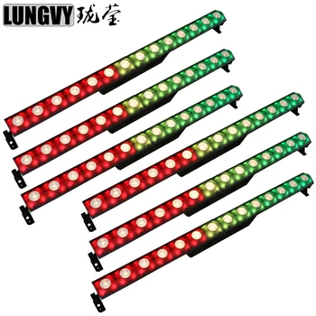 

Free Shipping 6pcs/lot Individual Pixel 14X3W CREE Warm/Cold White Led Wall Washer Beam Effect+56x0.2W RGB 5050 SMD Led Bar
