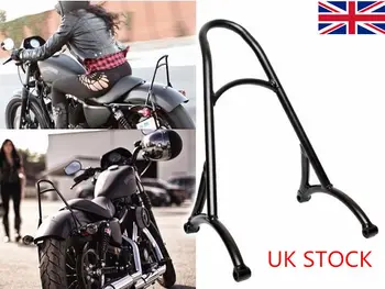 

UK Stock!! Black Short Sissy Bar Passenger Backrest Rack for 2004-2016 Harley Sportster XL 883 1200 Custom XL883R 1200R XLH1200