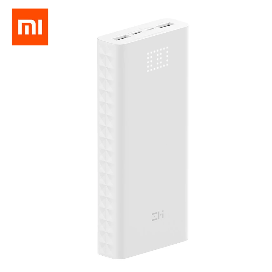 

Original Xiaomi ZMI Power Bank 20000mAh QC3.0 QB821 Portable Charging Power Digital Display Dual USB 20000mAh Power Bank