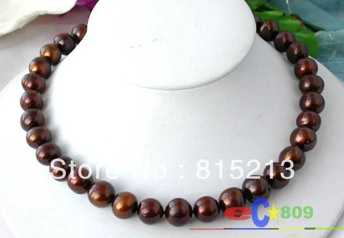 

ddh001598 HUGE 17" 13MM COFFEE ROUND FRESHWATER PEARL NECKLACE 28% Discount