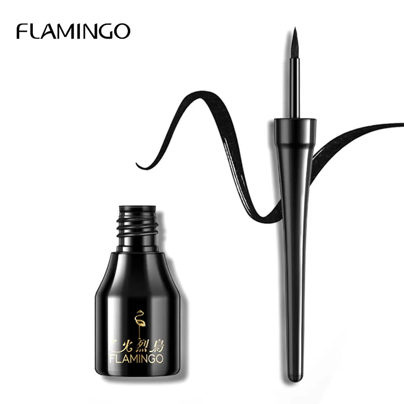 

Flamingo High Quality 1Pcs Eye Liner Waterproof Brown And Black Color Long-lasting Eyeliner 2019Make Up Beauty Comestics 131-1