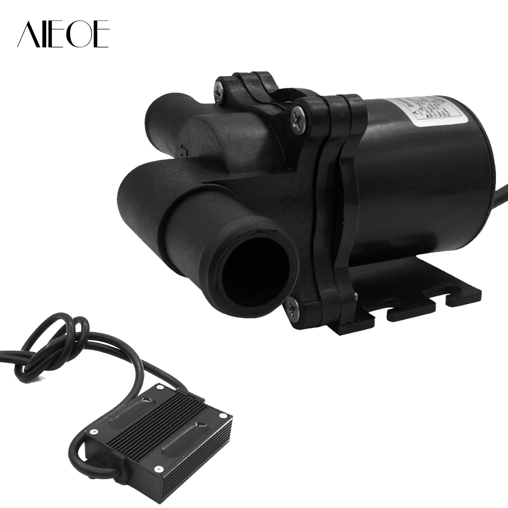 

AIEOE Adjustable 12V DC 35.8L/MIN 4m (13.1ft) Submersible Water Pump High temperature Resistance for Washing Cooling Car Garden