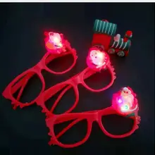 Светодио дный со светодиодной подсветкой световой декорированные очки мультфильм очки Дети Рождественский подарок