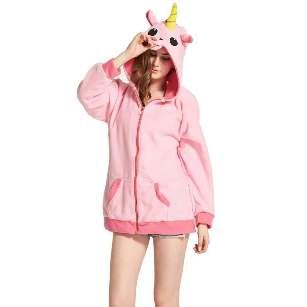  Unicorn Women Men Hoodie Animal Cartoon Jacket Pokemon Pikachu unicornio Stitch Cosplay Tracksuits 