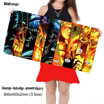 

Mairuige Animated cartoon 900*400*2mm Gaming Anti-slip Large Mouse Pad Notebook Computer Lock Edge Mouse Mat for Cs Go