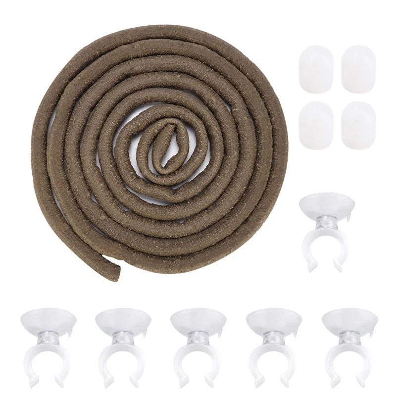 Reptile Vines Habitat Decor Artificial Reptile Climbing Branch With Suction Cups Flexible Jungle Rattan Reptile Terrarium