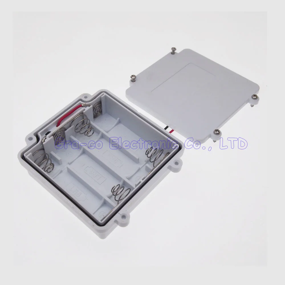 2pcs 4 x AA Waterproof Battery Case 6V battery storage box SIZE