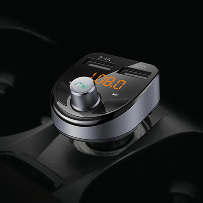Автомобильные Хэндс фри Bluetooth комплект умный голосовой Bluetooth проигрыватель Автомобильное устройство для быстрой зарядки MP3 плеер Беспроводной FM передатчик ЖК-дисплей автомобильные аксессуары