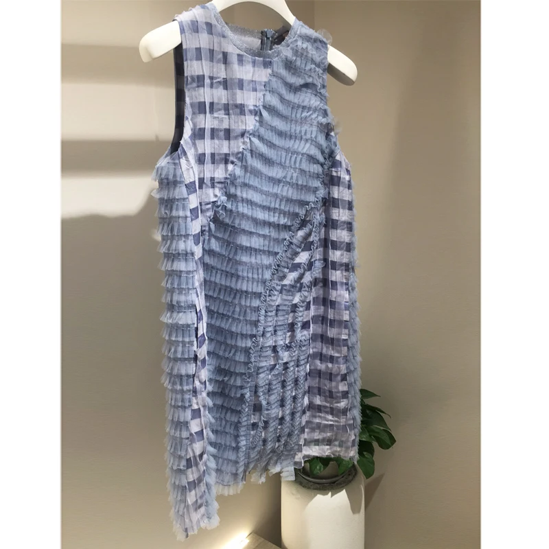 Zanzea Vrouwen Jurk Vestido De Festa 2018 Zomer Nieuwe A-lijn Patchwork Mouwloze Boven Knie Mini Tank Rijk O-hals Vrouwelijke Zanzea Vrouwen Jurk Vestido De Festa 2018 Zomer Nieuwe A-lijn Patchwork Mouwloze Boven Knie Mini Tank Rijk O-hals Vrouwelijke