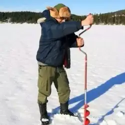 Россия Финляндия Норвегия зимний лед Рыбалка Essential Инструменты руки спираль бурения льда Рыбалка четыре характеристики три Цвета