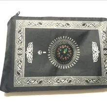 10 шт./лот/партия, Мусульманский Исламский молитвенный коврик на молнии с компасом