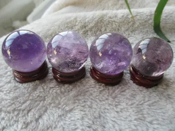 

NATURAL PRETTY AMETHYST QUARTZ CRYSTAL SPHERE BALL HEALING 30-35 MM