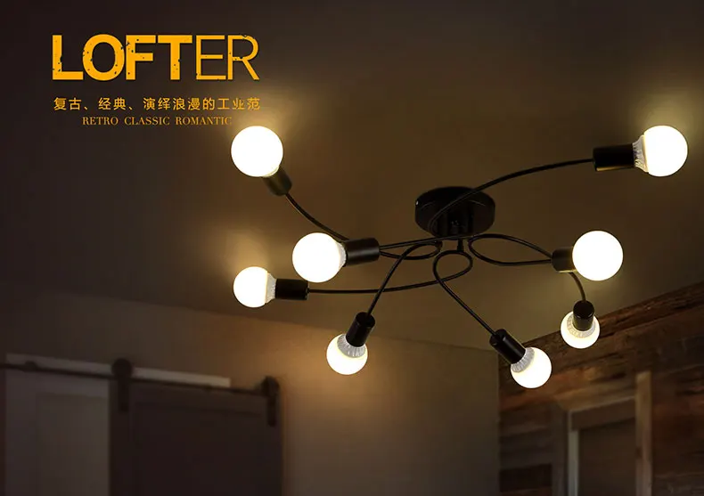 Светодиодный потолочный светильник в скандинавском стиле для помещений, потолочный светильник для спальни, светильники для ресторана, домашний пост-современный потолочный светильник для гостиной, ing