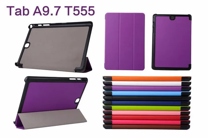 Для Tab 9,7 кожаный чехол кожи чехол для Samsung Galaxy Tab 9,7 T555 T550 T550 P550 9," tablet case