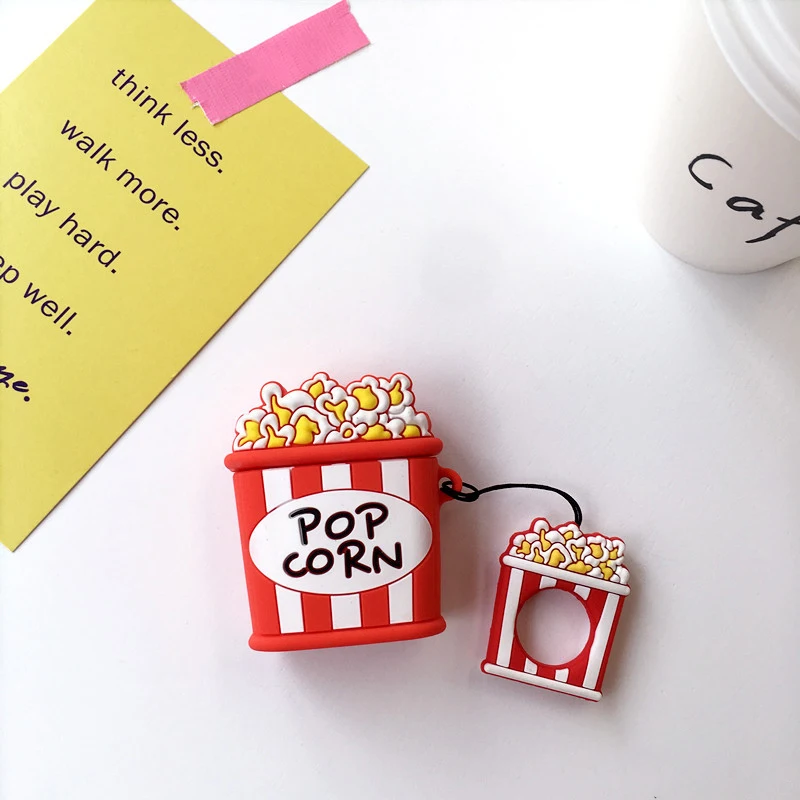 For AirPods Air pod Bluetooth Wireless Earphone Case Cartoon Charging Box Case For Apple Airpods 1 Protect Cover Case With Hooks