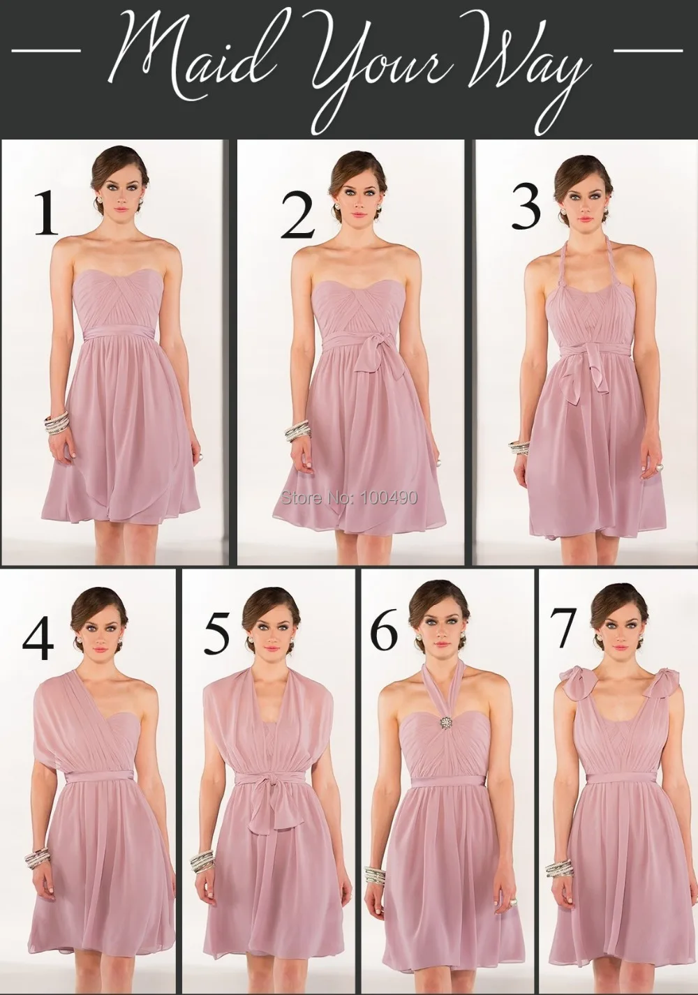 dusty rose short bridesmaid dresses