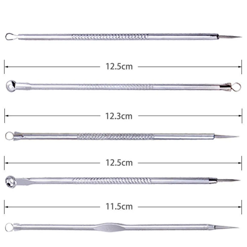 9/7/4/1 шт. для удаления угрей, акне иглы прыщей Нержавеющая сталь экстрактор акне, для удаления акне Прыщ Пятна набор игл Уход за лицом