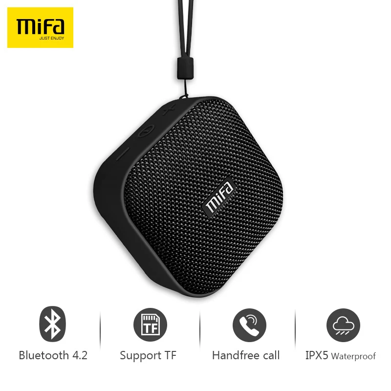 Mifa A1 5 Вт беспроводной портативный 4,2 Bluetooth динамик Suppot WTS TF/SD карты мини стерео музыка Handfree наружные водонепроницаемые динамики