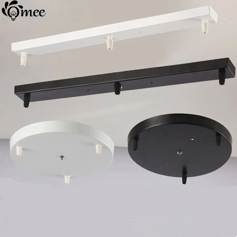 Us 22 44 49 Off 5heads Three Lamps Chandeliers Base Plate Lighting Accessories Black White Round Rectangular Ceiling Rose Canopy In Us 22 44 49 Off 5heads Three Lamps Chandeliers Base Plate Lighting Accessories Black White Round Rectangular Ceiling Rose Canopy In