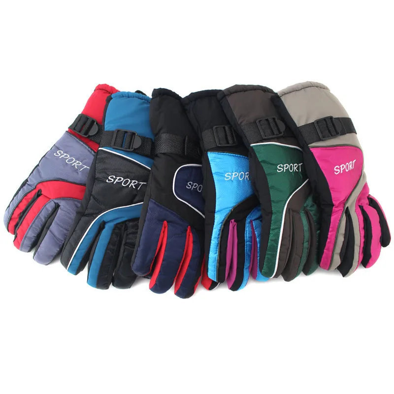 

Thermal Fleece Winter Cycling Gloves Windproof Full Finger Bike Gloves For Motocross Skiing Outdoor Sport Winter Gloves
