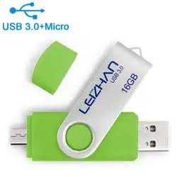 Leizhan 128 Гб otg usb флеш-накопитель usb 3,0 флеш-накопитель 64 Гб jump drive 8 ГБ 16 ГБ 32 ГБ micro flash disk cle usb