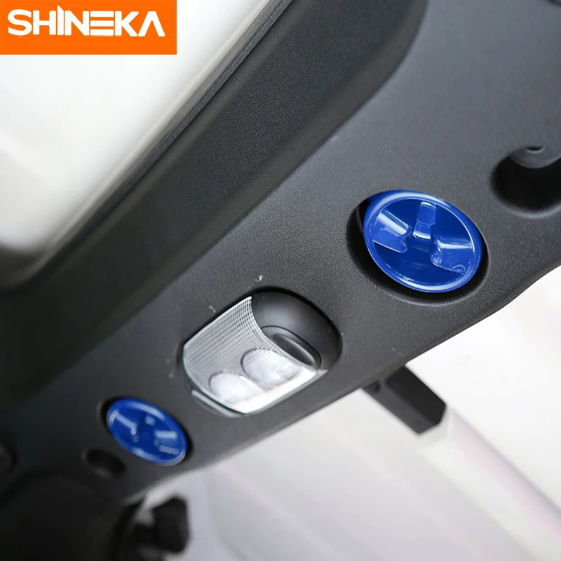 SHINEKA интерьерные молдинги для автомобиля на крышу Верхняя ручка кнопка
