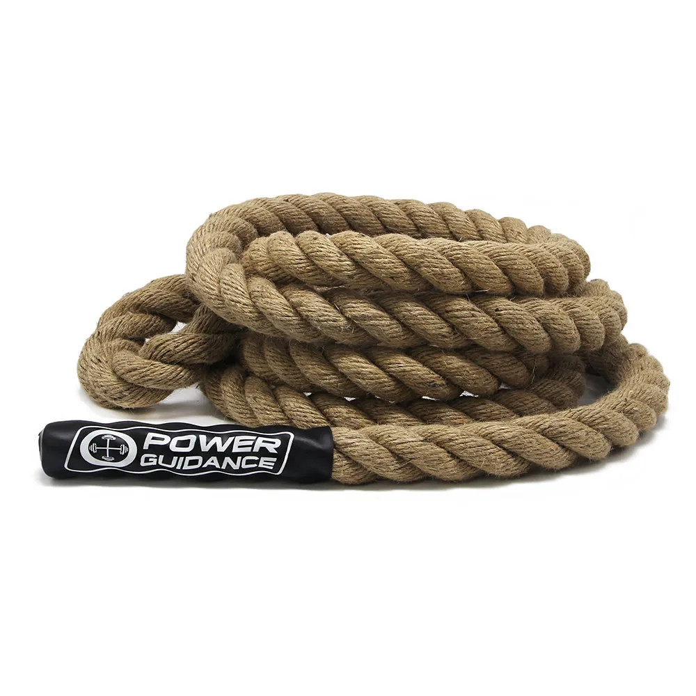 

Workout Fitness Training Climbing Rope 1.5'' Diameter No Mounting Bracket Needed Battle Rope 15, 20, 25, 30, 35, 40, 50 Feet