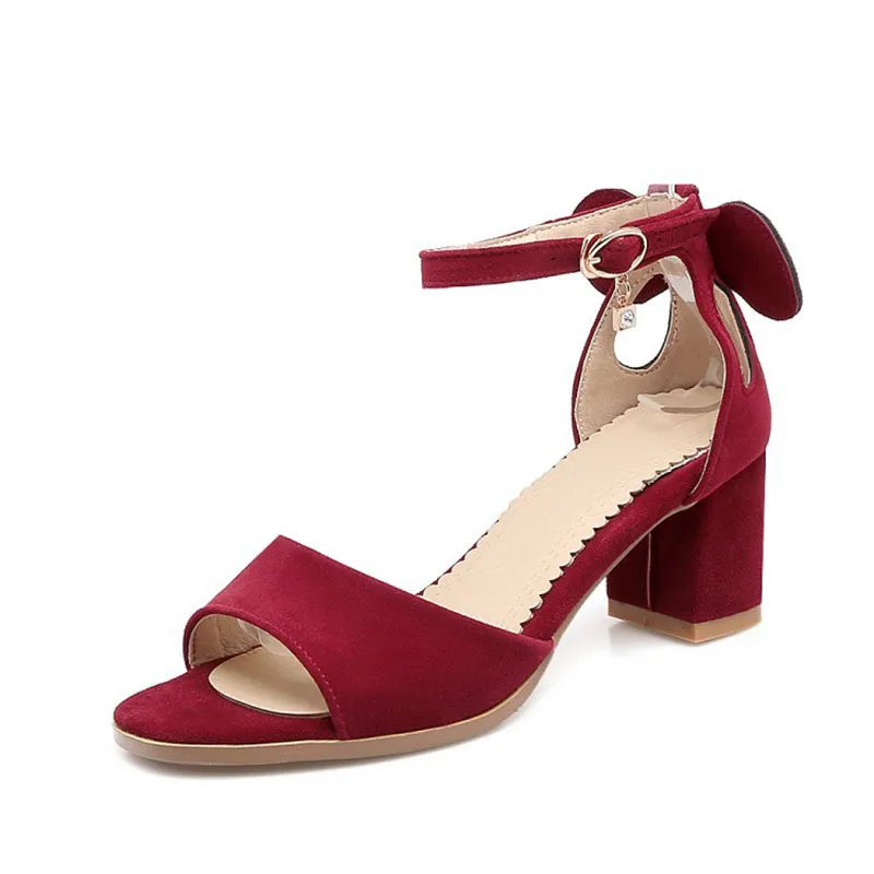 

2018 Summer New Arrivals Shoes Woman Sandal Breathable Leaky Toes Casual Buckle Strap Fashion Ankle Strap High5.5CM 3 Colors