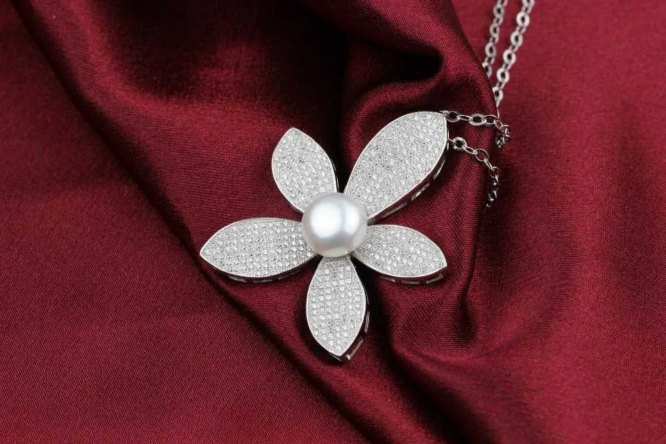 Only 1 necklace 925 Sterling Silver Pendants lotus High Quality Jewelry XC502 | Украшения и аксессуары