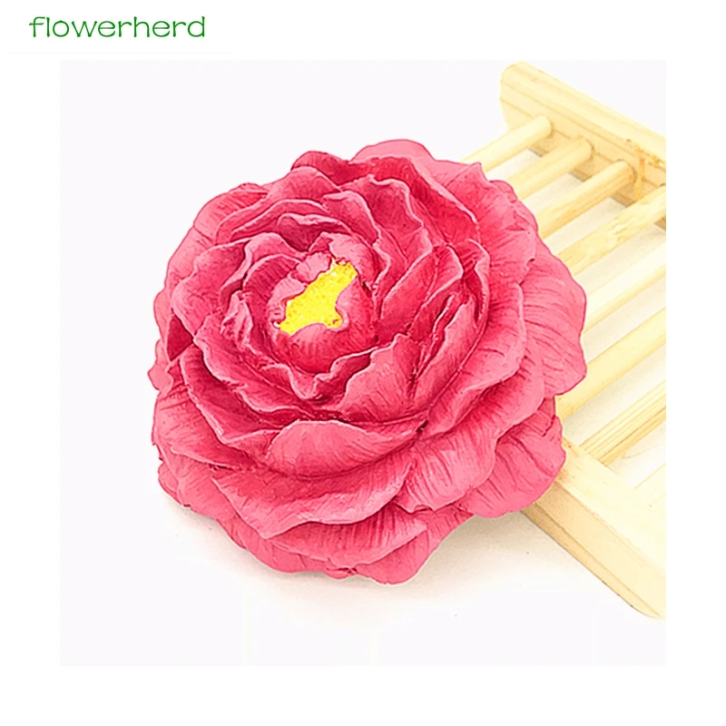 

Pink Rose Flower Silicone Soap Mold Making 3D Handmade Resin Craft Chocolate Candy Mold Kitchen Cake Baking Tools soap form