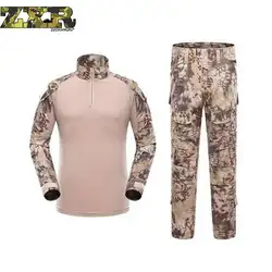 Армия Рубашки-карго армейские брюки Multicam Militar военный тактический камуфляж Костюмы Пейнтбол Тактические наборы с колена