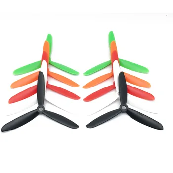 

4 Pairs 8pcs 4045/5045/6045 3 blades Bullnose Propeller 8pcs CW /CCW Propeller for 250 FPV Racing drone Quadcopter ZMR210 250
