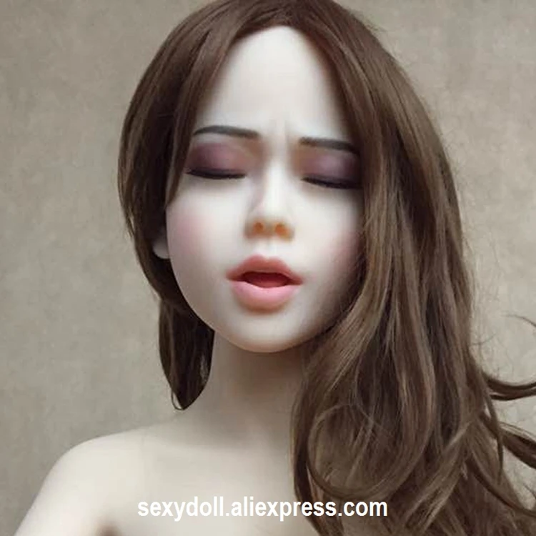 Japanese silicone sex doll HEAD eyeclosed Asian (1)