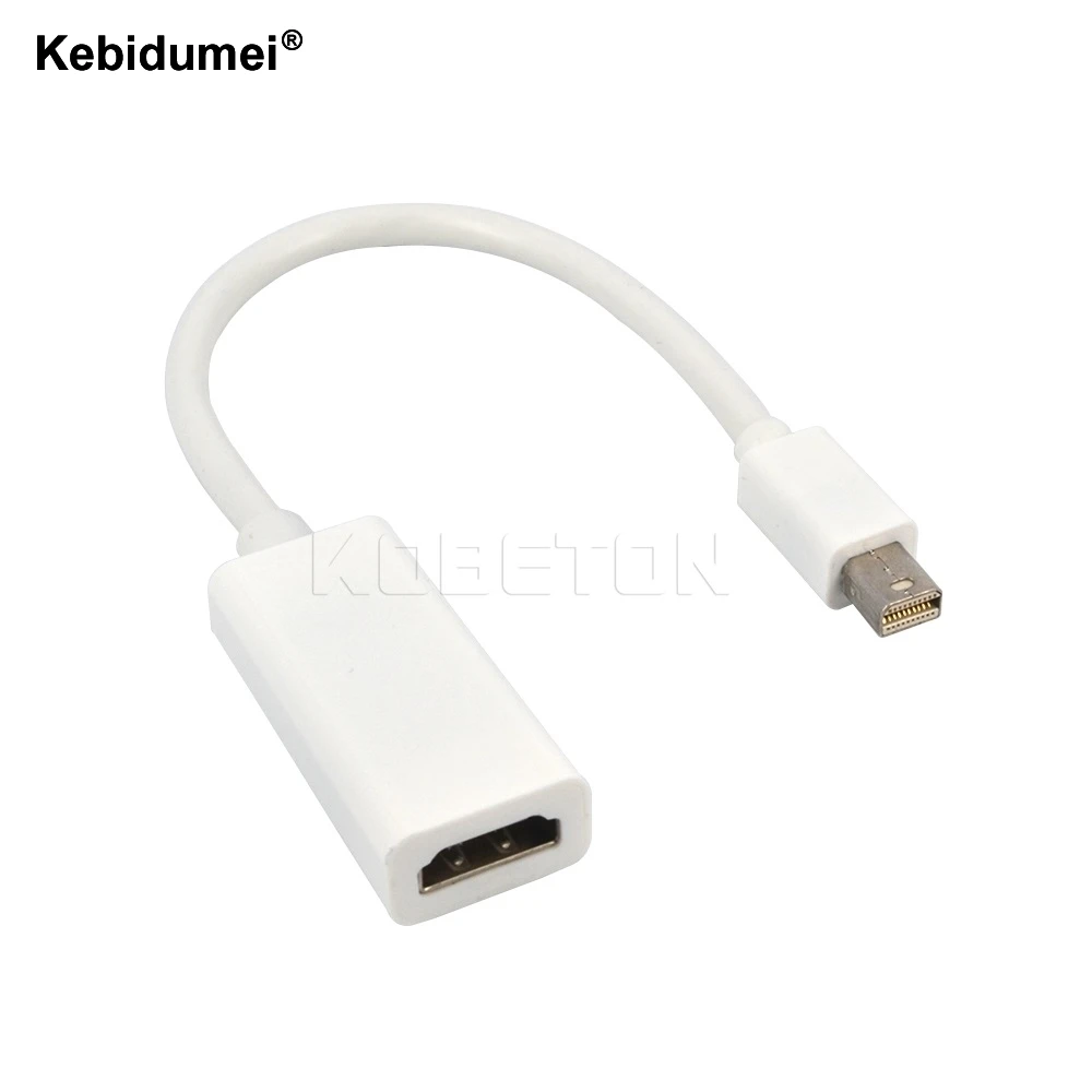 

Kebidumei Mini DisplayPort DP to HDMI Adapter Cable Mini Display Port Converter Thunderbolt For Apple Mac Macbook Pro Air