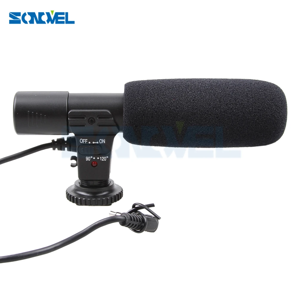 Mic-01 Professional Camera External Stereo Microphone For Nikon D7500 D7200  D5600 D5500 D5300 D5200 D3300 D810 D750 D500 D5 D4